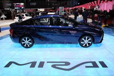 Toyota Mirai Hydrogen Fuel Cell Vehicle 2015